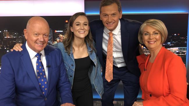 Maddie Dunne when she left 7NEWS. Picture: Supplied