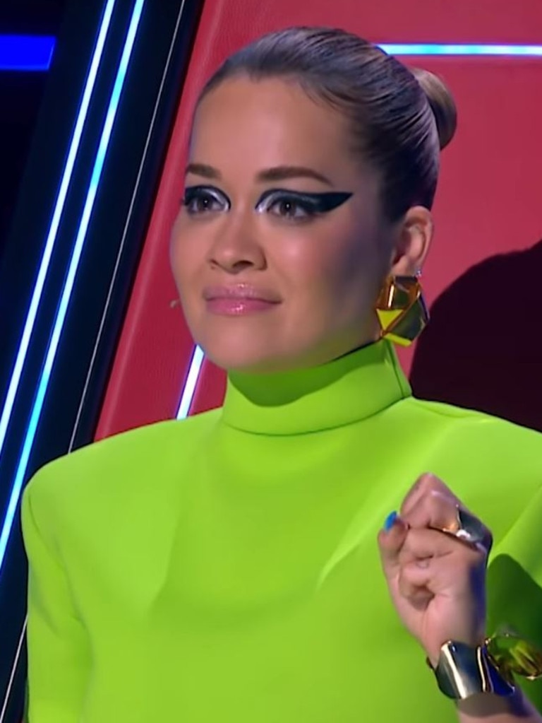 Coach Rita Ora pre-win. Picture: Facebook/TheVoiceAU