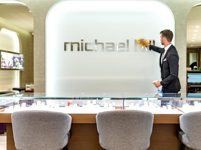 General photograph of Michael Hill Jewellers in Queen Street, Brisbane, Tuesday, November 5, 2019 (AAP Image/Richard Walker)