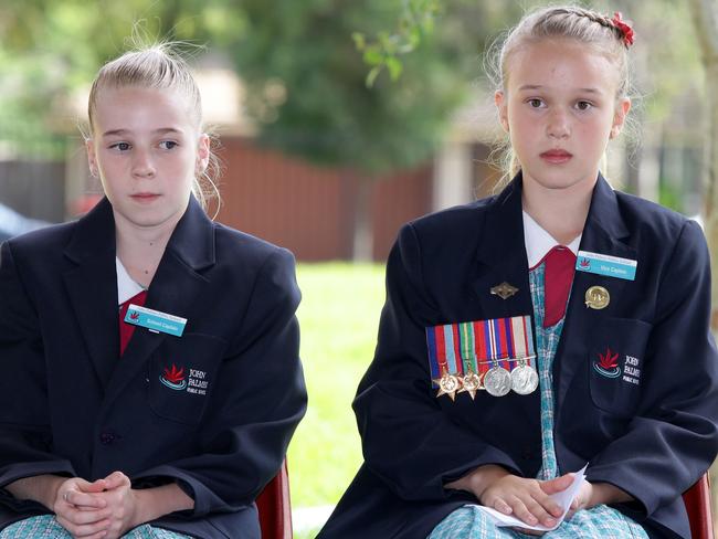 John Palmer School school captains Riley Michelle and Tianna Knight.