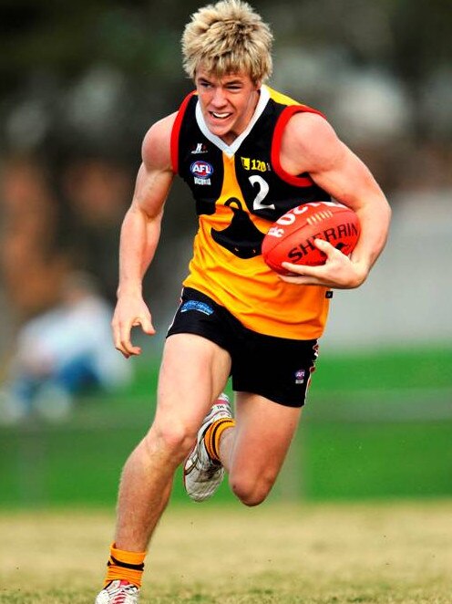 Luke Parker as a Stingray star in 2009.