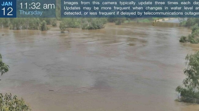 The Laura River in the Jack River National Park, is flooding as severe storms impact across the Far North. Picture: Supplied