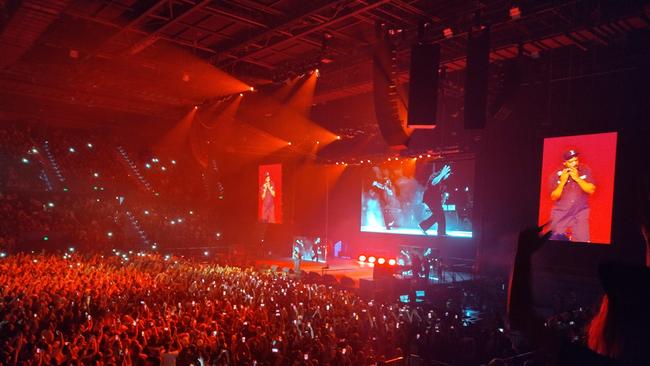 Ice Cube and Cypress Hill played the Brisbane Entertainment Centre on Tuesday night. Picture: Alex Strachan