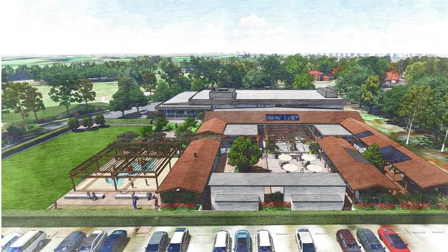 Artist impression of the redesigned Croatia Club in Concord, to soon trade under "The Concord" club name. Picture: Supplied