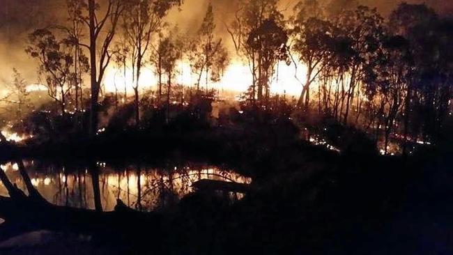 A recent fire in the Clarence Valley. Picture: Ed Newbery