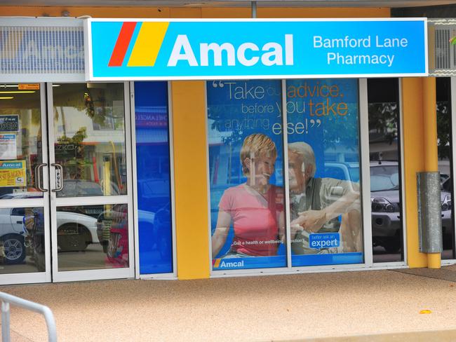 Amcal Chemist at Parkside Plaza on the corner of Charles Street and Bamford Lane.