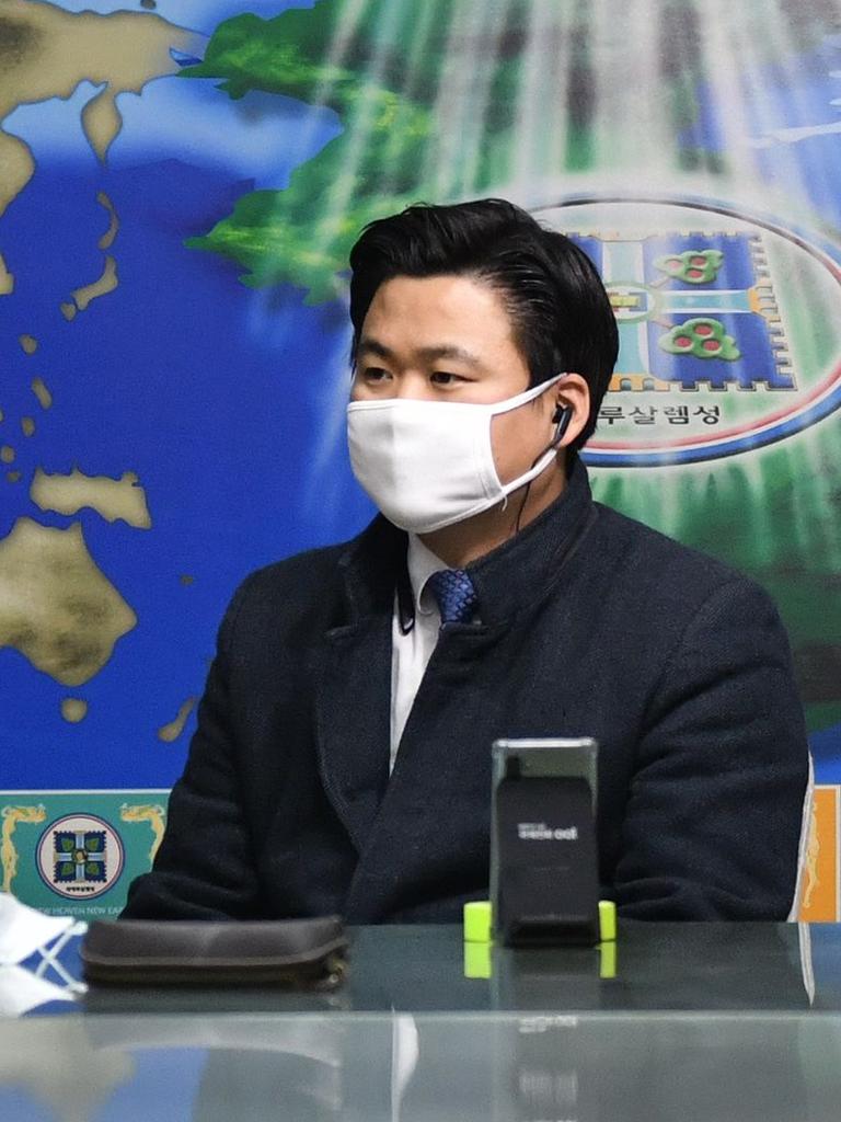 Cult director Kim Shin-chang in Shincheonji HQ near Seoul. Picture: Jung Yeon-je