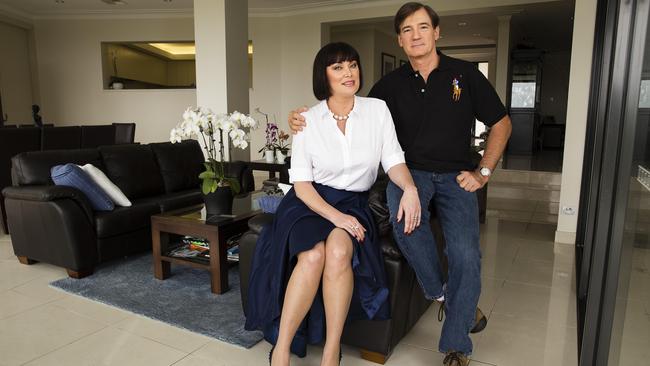 David and Lisa Oldfield at home in Belrose. Picture: Justin Lloyd