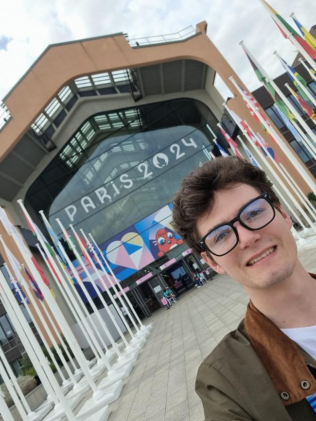 Warwick McDonald's barista Drewe McConville was one of four crew members selected to serve coffee to Australian Paralympians in Paris. Photo: Supplied.