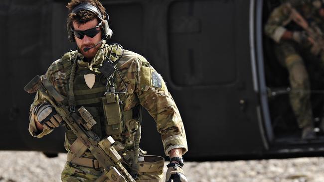 SAS Corporal Ben Roberts-Smith in action with the Australian Special Operations Task Group in Afghanistan.