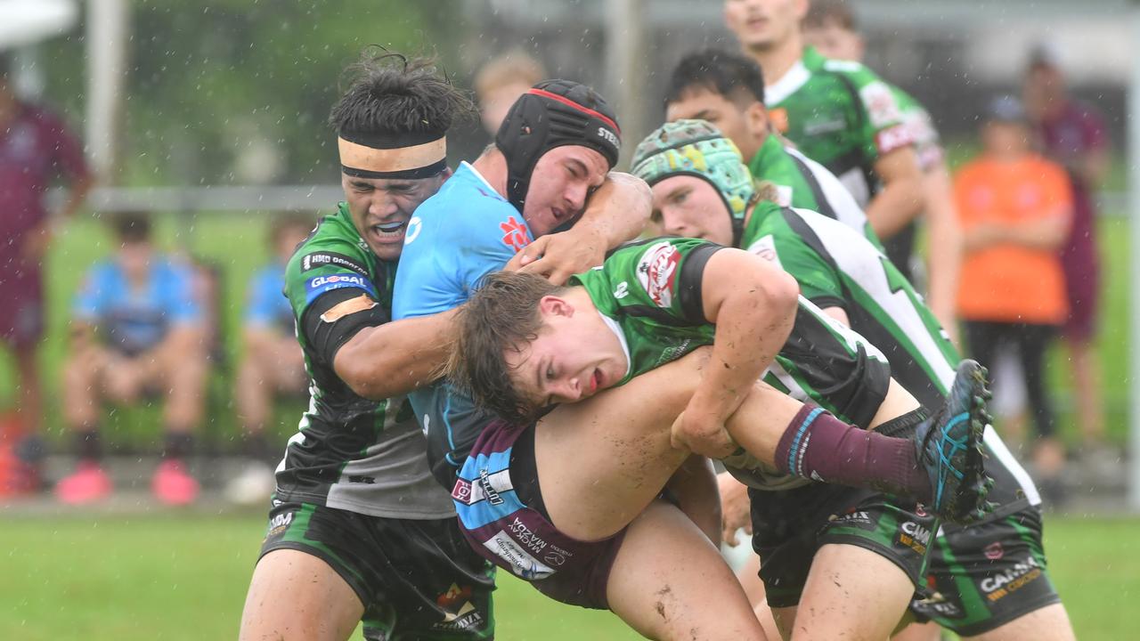 Townsville Blackhawks juniors against Mackay Cutters. U17 boys (Cyril Connell Cup) at Jack Manski Oval. Picture: Evan Morgan