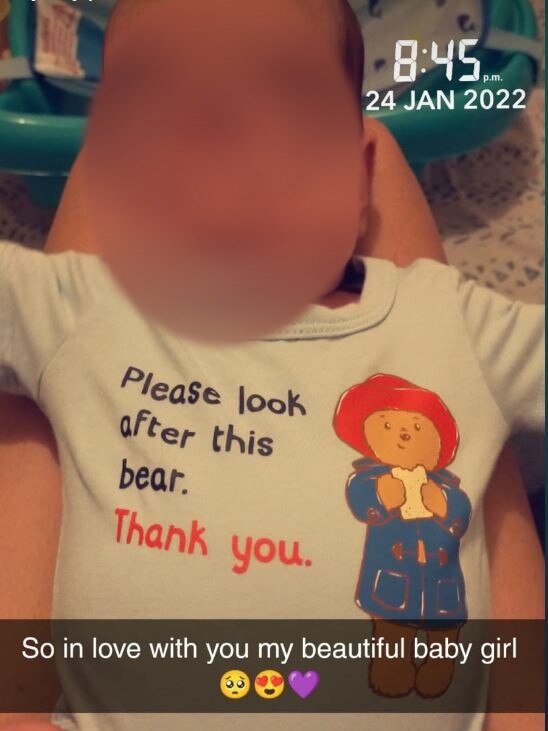 Photo of Shay Ellen Bilney’s daughter. Picture: Supplied