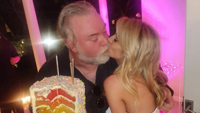 Kyle Sandilands has previously said he and partner Tegan Kynaston are trying for a baby. Picture: Instagram