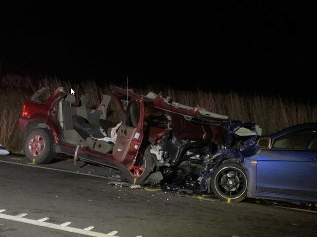 A 58-year-old woman has died in a two-car crash on the Bruce Highway at Tiaro.