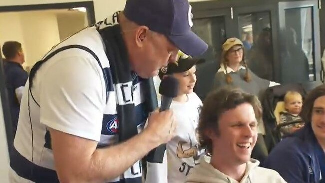 Billy Brownless interviews Max Holmes on Channel 9.