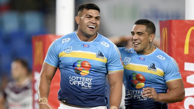 Gold Coast Titans forward David Fifita. Photo – NRL Images