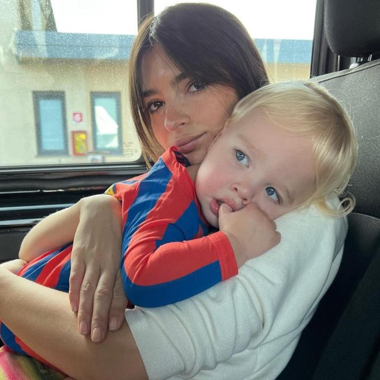 Ratajkowski with her son, two-year-old Sylvester. Picture: Instagram
