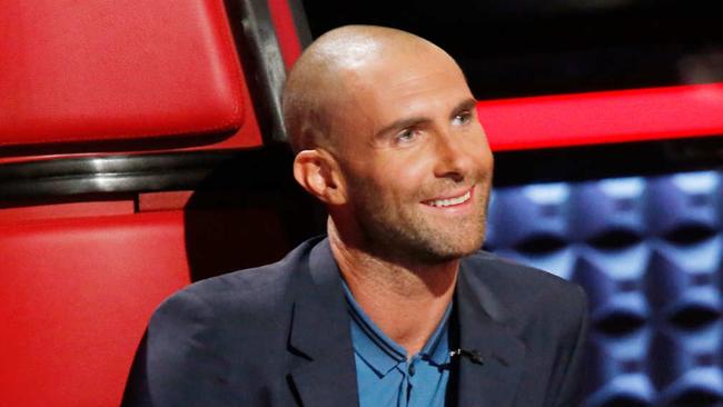 Adam Levine’s bald melon inspired some of the best memes. Picture: Trae Patton/NBC