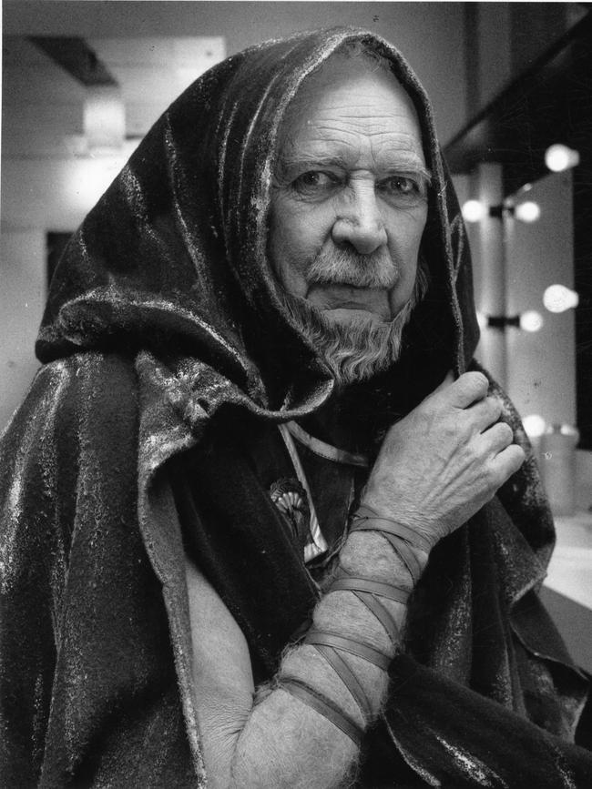 Dr Donald Beard playing the part of Agamemnon in the State Opera of SA's production of Elektra, Aug 1981.