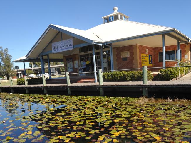 The pond at the Grafton Tourist Information Centre in South Grafton.