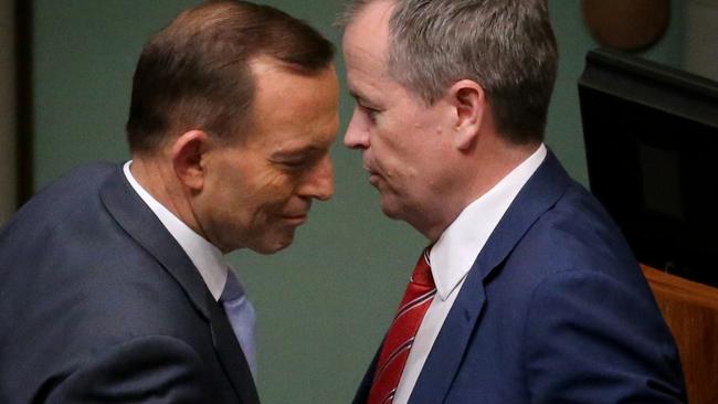 Bill Shorten needs to learn the lessons from Tony Abbott’s failure if, as expected, he becomes prime minister next year. Picture: Ray Strange