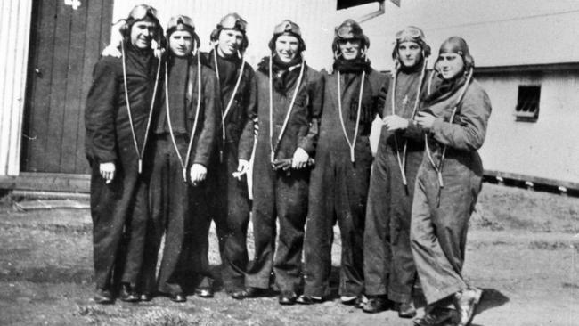 Royal Australian Air Force trainees taking part in the Empire Air Training Scheme. File picture