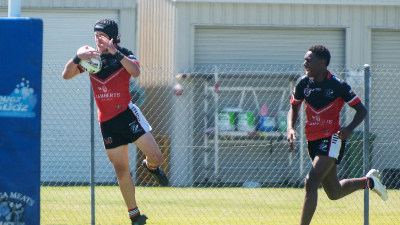 Trent Martin about to score for Kirwan State High School State last year. Picture: Michaela Harlow