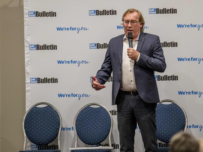 You Decided Gold Coast Bulletin Election Forums, . Div 4, 5 & 7 held at Nerang RSL and Memorial Club. Division 5 candidate, Peter Young.  Picture: Jerad Williams