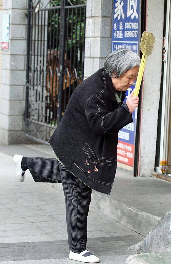 It’s a labour of love for this 80-year-old woman to rid her town of flies.