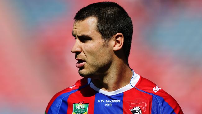 Former Newcastle star James McManus has launched legal action against the NRL over his concussion injuries. Picture: Brett Costello