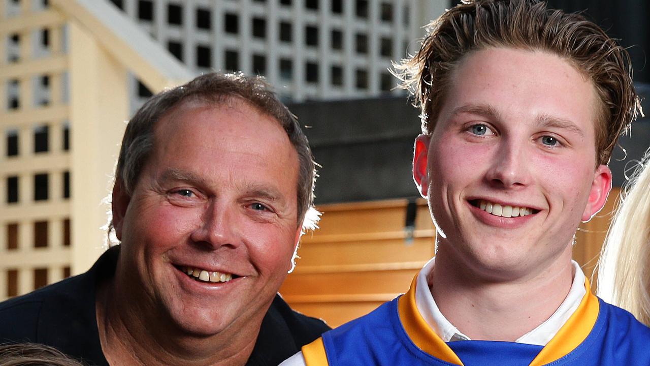 Bradley Witherden with his son, Alex, in 2016.