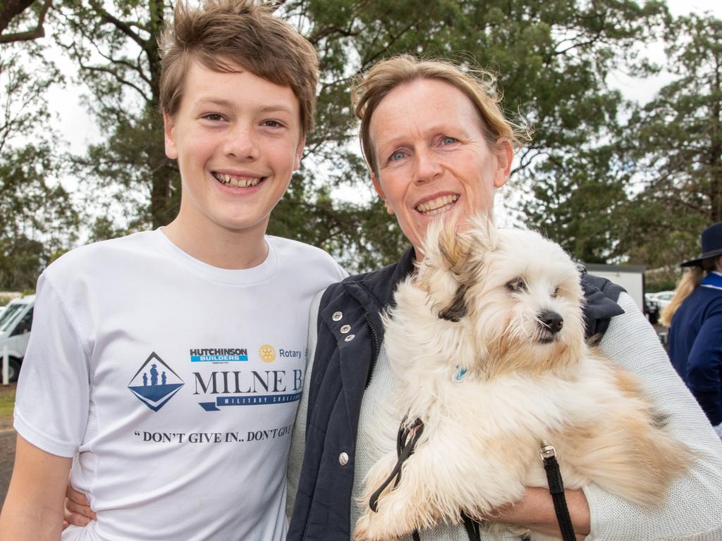 Will Cobb and Michelle Cobb with Murphy. O'Callaghan Cup played at Downlands College. August 6th, 2022