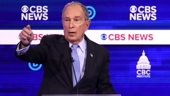 Former New York City Mayor Mike Bloomberg. Picture: AFP