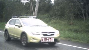 It is believed the missing man is travelling in a light green 2015 Subaru XV with Queensland registration 810VNI. Picture: QPS