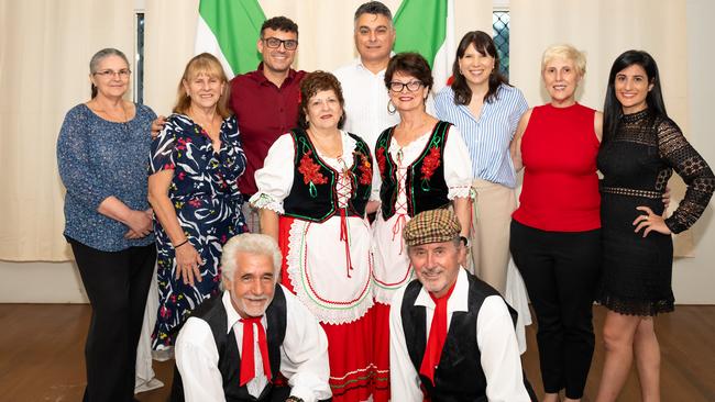 The faces behind the 2024 Cairns Italian Festival: Anna Cito, Gelma Meoli, Claudio Di Bartolomeo, Sam Marino, Stephanie Iovannella, Patty Poutanen, Rita Rosaclerio, Nerina Tuoto, and supporters Gina Codotto, Luigi Tuoto, and Luciano Codotto. Picture: Emily Barker