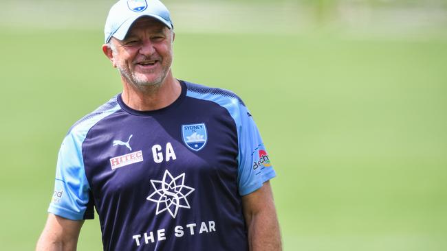 Sydney FC coach Graham Arnold is moving nearer to the Socceroos job. (AAP Image/Brendan Esposito)