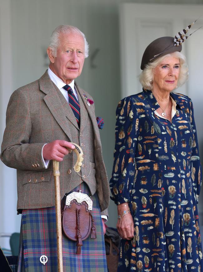 King Charles III and Queen Camilla at The Braemar Gathering on September 8 in Scotland. Picture: Chris Jackson/Getty Images