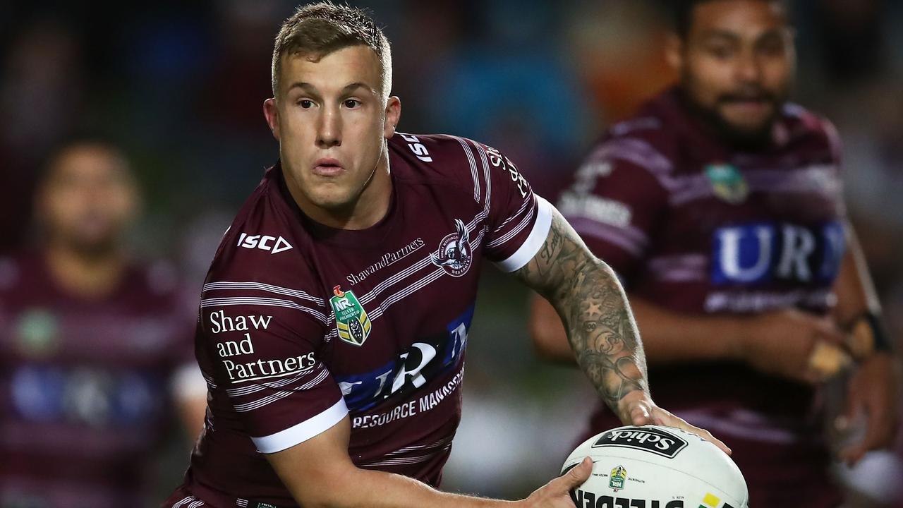 Trent Hodkinson is backing John Cartwright as Trent Barrett’s replacement at the Sea Eagles. (Photo by Matt King/Getty Images)