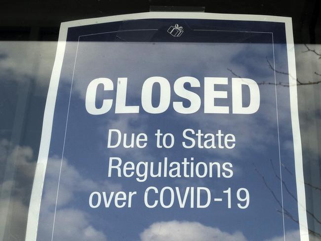 The closure of business has cost 27 million jobs in the US. Picture: AP