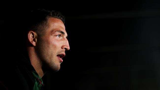 Sam Burgess made some controversial comments on Tuesday. Picture: Brendon Thorne