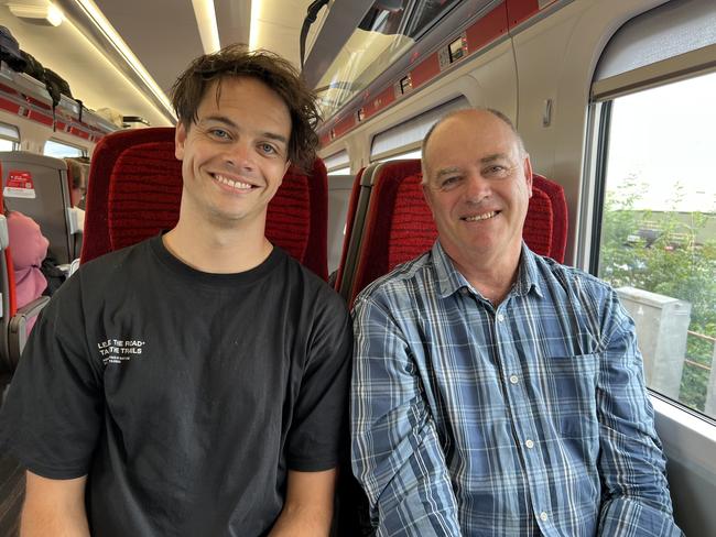 Jackson Woodward, 31, and father, Neil Woodward, 62, from Melbourne. Picture: Danielle Gusmaroli