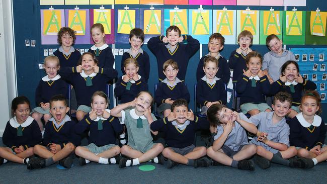 St Patricks Primary School Prep FCT Back row L-R: Tommy Dahl, Arvia Dahl, Julian Darburn, James MacFadyen, George Renstch, Ned Trickey, Charlie Harding. Middle row: Chloe Korb, Maribel Bosevski, Willow Dent, Winston Allan, Austin Lockwood, Edie Ellis-McKeown, Julia Galle. Front row: Audrey Howard, Sebastian Skratulja, Mia Stusser, Hannah Clark, Leo Siano, Adam Zangari, Patrick McKenna, Sophia Gray.