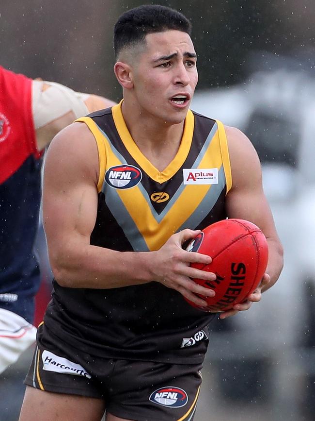 Lawrence Lopiccolo in action for Thomastown.