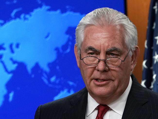 Outgoing US Secretary of State Rex Tillerson is the latest White House departure. Picture: Alex Wong/Getty Images/AFP