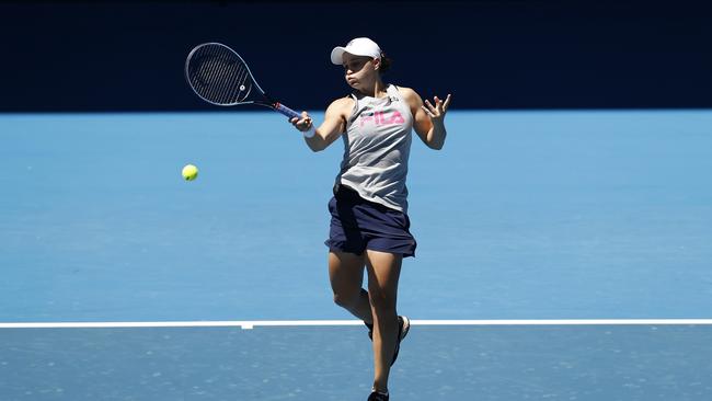 World No.1 Ash Barty is on the hunt this summer for her first Australian Open singles title. Picture: Getty Images