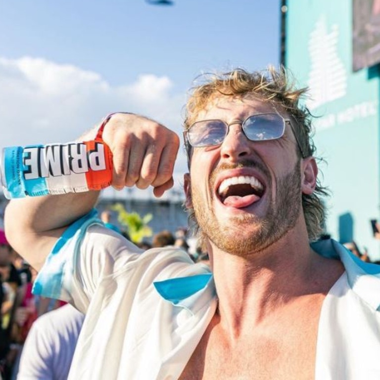 Social media and WWE personality Logan Paul with Prime energy drink Source: Instagram/loganpaul-Prime