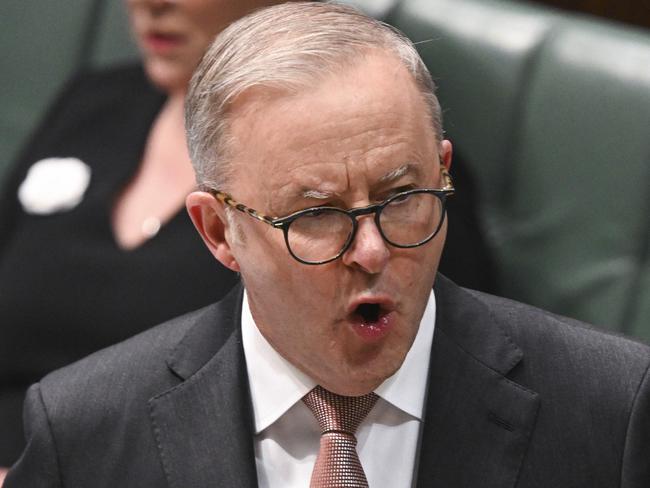 CANBERRA, AUSTRALIA, NewsWire Photos. JUNE 13, 2023: The Prime Minister, Anthony Albanese  during Question Time at Parliament House in Canberra. Picture: NCA NewsWire / Martin Ollman