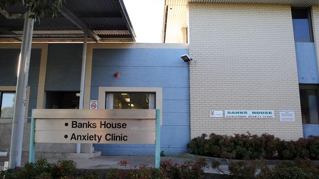 Banks House, the mental health facility of Bankstown-Lidcombe Hospital, where the woman was found dead.