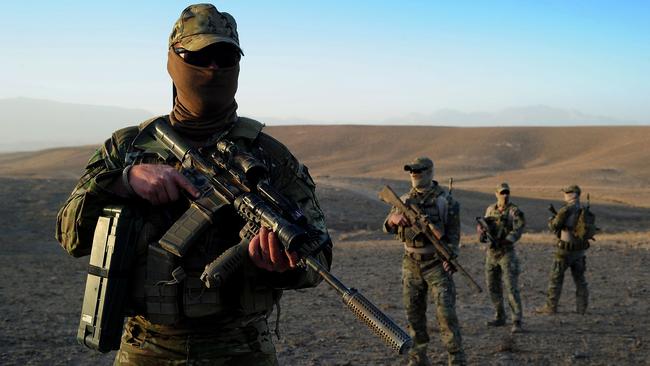 Special Operations Task Group (SOTG) soldiers on patrol in Afghanistan. Picture: Department of Defence