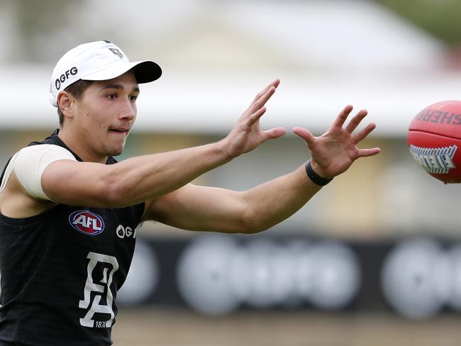 AFL - Port Adelaide training at Alberton Oval. Tobin Cox Picture SARAH REED